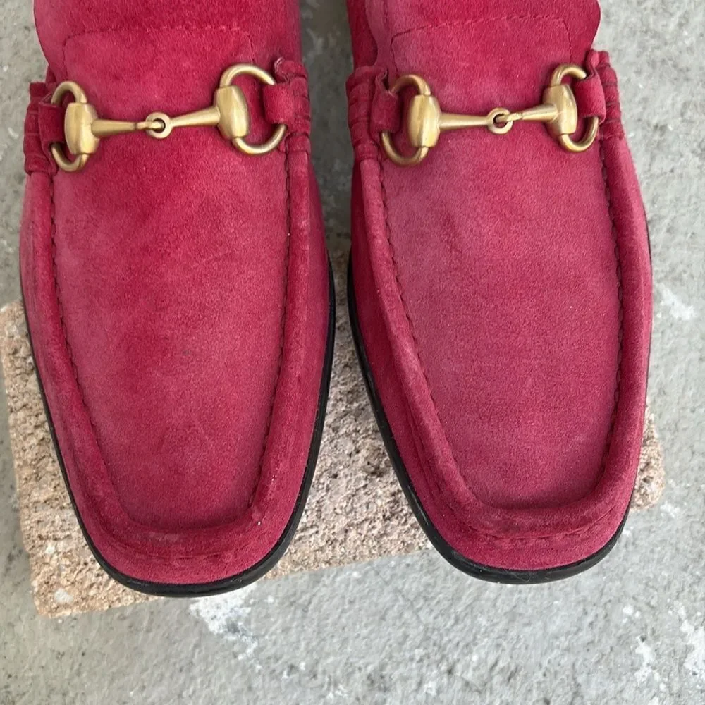 Gucci suede driving shoes
